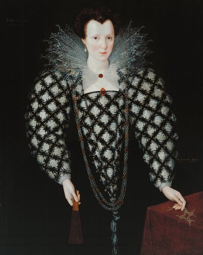 Ritratto di Mary Rogers, Lady Harington da Marcus Garret Gheeraerts the Younger